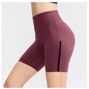Womens Bare-Look Yoga Double-Sided Brushed Sports Shorts