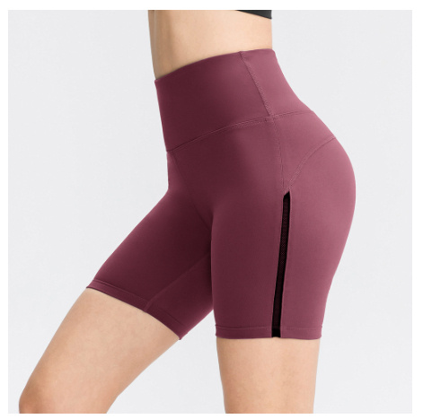 Womens Bare-Look Yoga Double-Sided Brushed Sports Shorts - الصورة 7