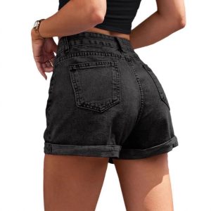 Loose Wide-leg Denim Shorts