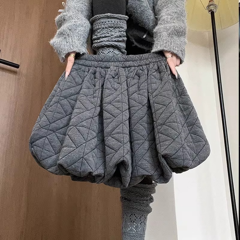 Sophisticated Textured Houndstooth Bloom Casual Pants - الصورة 6