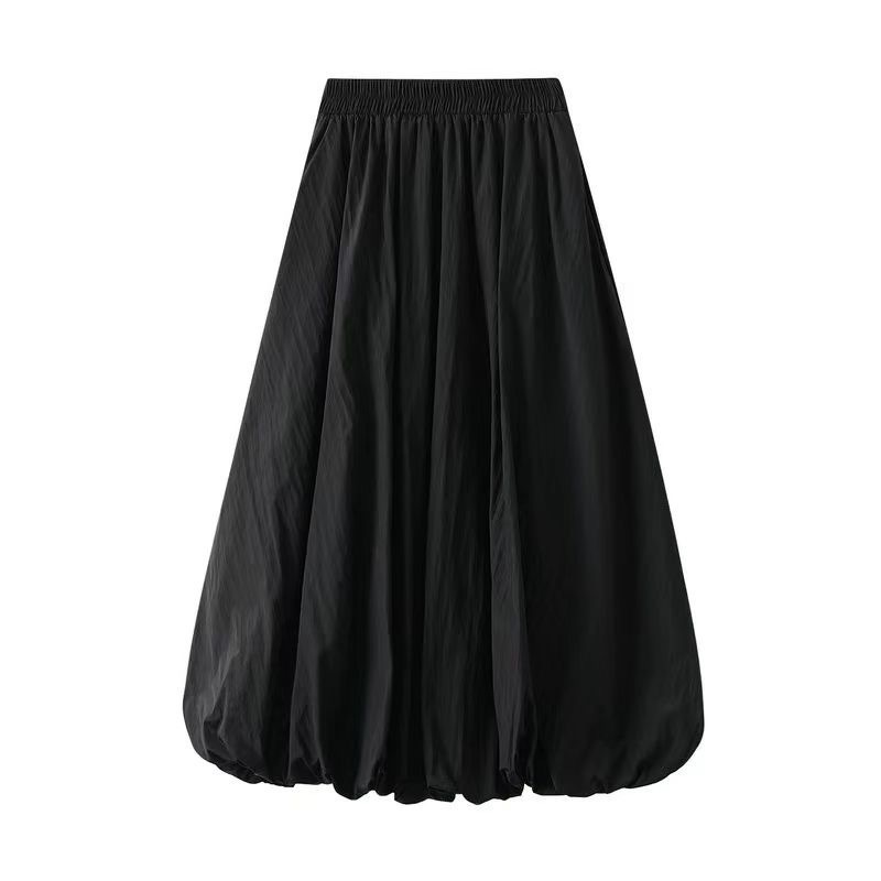 Laidback Voluminous Bud Shaped Midlength Skirt - الصورة 4