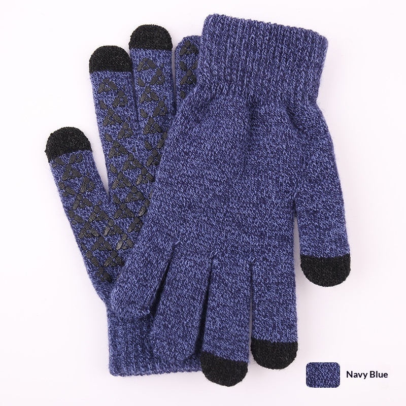 Knitted Winter Warm Touchscreen Gloves Made Of Wool - الصورة 7
