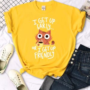 Womens Casual Crew-neck Printed All-match Short-sleeve Top