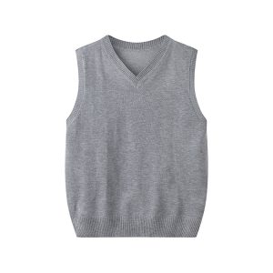 Fashionable V-neck Pullover Knit Vest For Early Spring