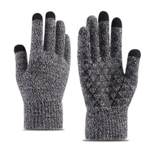 Knitted Winter Warm Touchscreen Gloves Made Of Wool