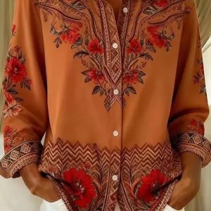 Willowbrook Plaid Long Sleeve Work Blouse