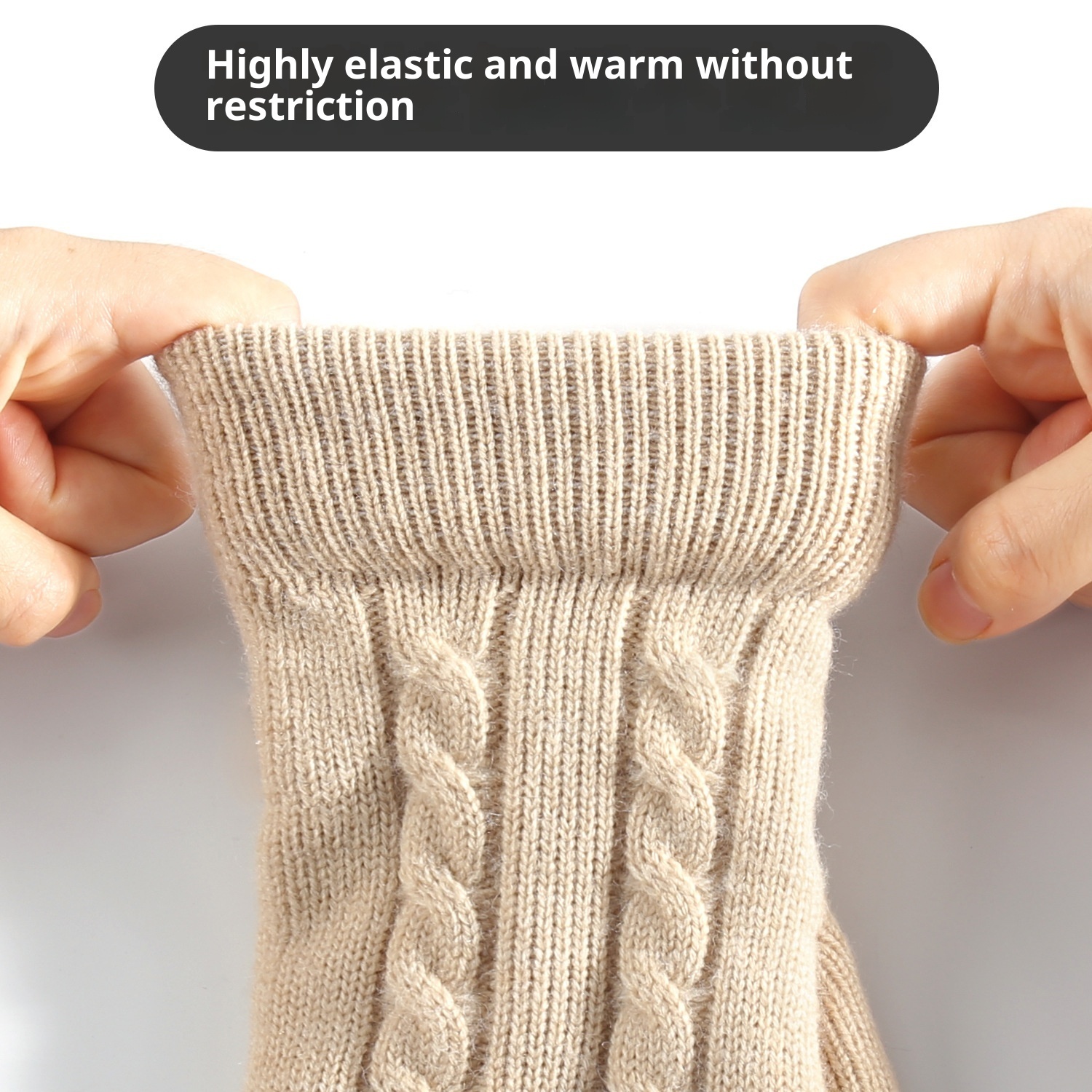 Double-layer Fleece-lined Warm And Cold-proof Knitted Gloves - Image 4