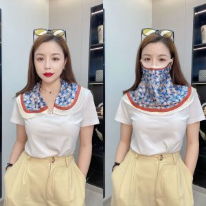 Female Printed Breathable Eye Corner Protection Summer Sunscreen Mask