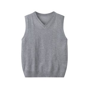 Fashionable V-neck Pullover Knit Vest For Early Spring