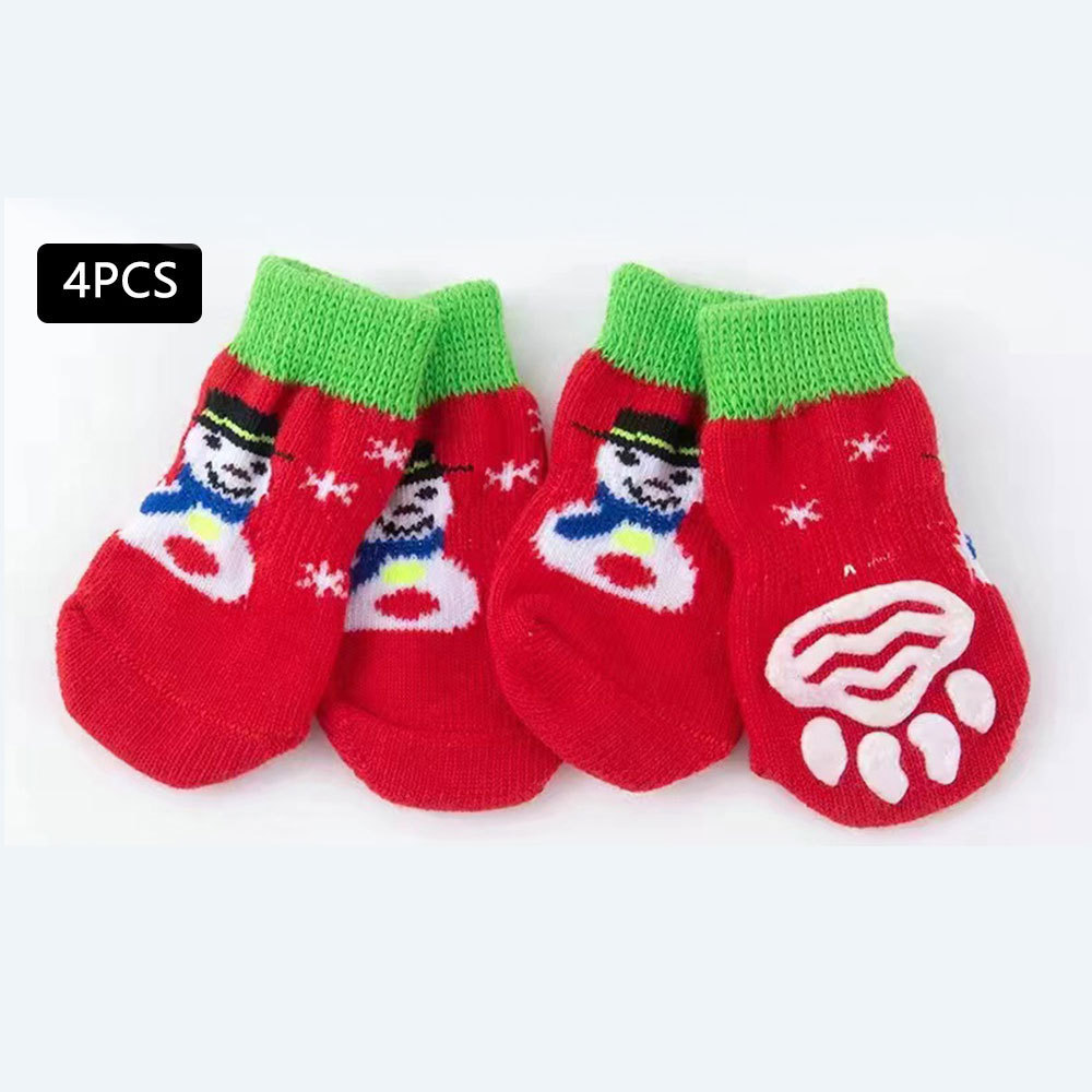 Christmas Pet Dog Socks Santa Claus Elk - Image 6