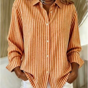 Willowbrook Plaid Long Sleeve Work Blouse