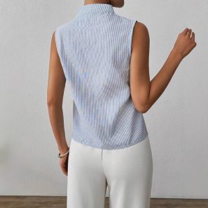 Stylish Minimalist Slim Fit Sleeveless Top For Women