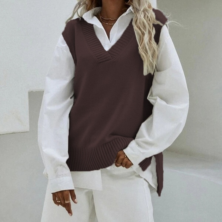 New Style Sleeveless Knitted Vest For Women - Image 6