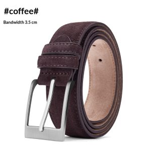 Wear-resistant Scratch-proof Pin-buckle Belt A Vintage Suede Casual And Business Waistband For Trousers