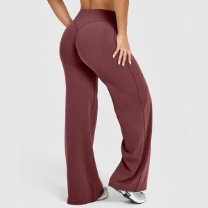 Women's Solid Color Casual Versatile Straight Leg Pants