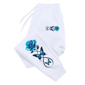 Womens Outdoor Athletic Pants With An Elastic Waistband