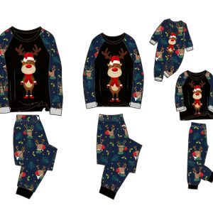 Family Pajamas Suit Baby Christmas Parent-child Pajamas