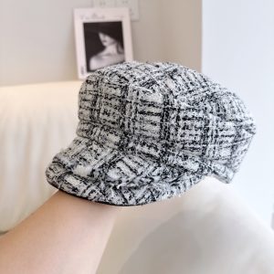 Color-blocked Baseball Cap Sweet Octagonal Cap Versatile Fashion Hat