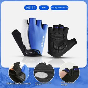 Breathable Anti-slip Unisex Road Bike Half-finger Gloves