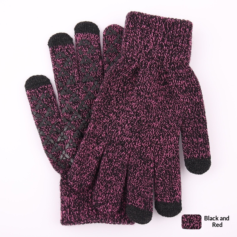 Knitted Winter Warm Touchscreen Gloves Made Of Wool - الصورة 6