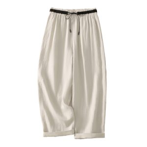 Summer New Korean-Style Relaxed Plus-Size Womens Pants