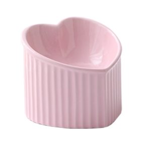 Pet Ceramic Bowl With Inclined Mouth Practical Durable Daily Indoor Pet Products