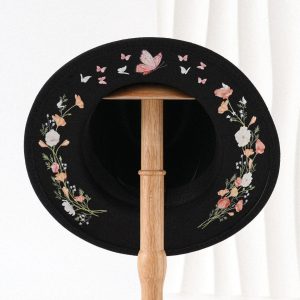 Cross-border Flat Dome Australian Pure Wool Felt Hat