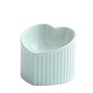 Pet Ceramic Bowl With Inclined Mouth Practical Durable Daily Indoor Pet Products