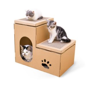 Cat House Double Ladder Cat Claw Disc Grinding Disc Free Catnip Toys