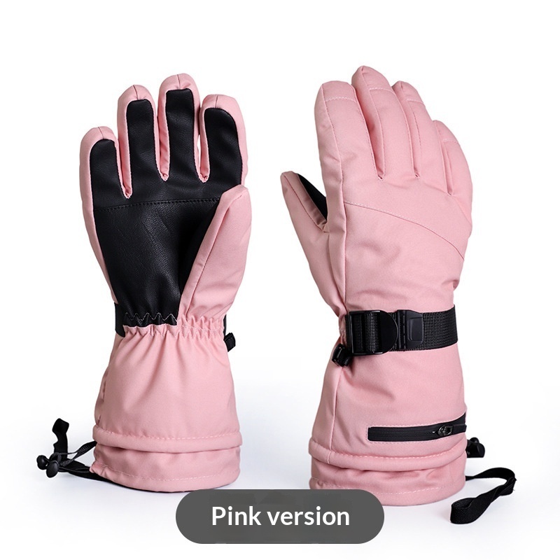 Outdoor Thickened Warm Waterproof And Anti-slip Finger Gloves - Image 6