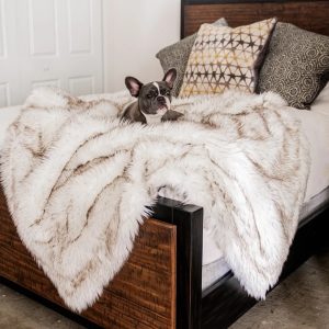 Fox Fur Waterproof Plush Dog House Plush Blanket Pet Nest