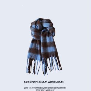 Light Blue Atmosphere Scarf For Women