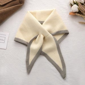 Womens Sweet Mini Triangle Neck Warmer For Winter Cozy Neck ScarfNeckerchief