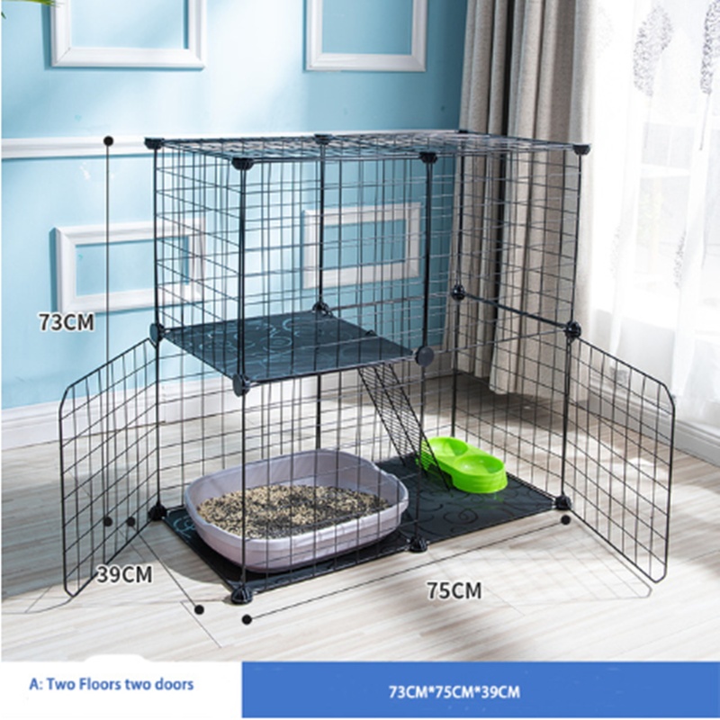 Creative DIY Assembling Pet Wire Fence Indoor Cat Cage - الصورة 8