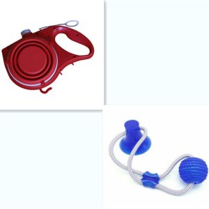 Pet Supplies With Water Bottle, Cup, Pet Rope