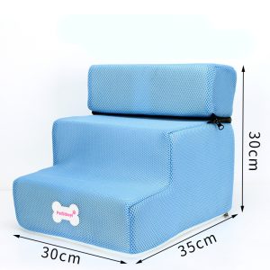 Factory Direct Sale Dog Stairs Pet Climbing Ladder Sponge Steps Small Dog Teddy On The Sofa Bed Climbing Ladder Can Be Customized