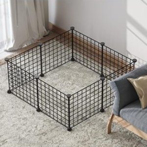 Creative DIY Assembling Pet Wire Fence Indoor Cat Cage