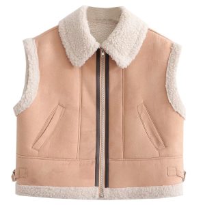 Street Fashion 3 Color Fur Vest Coat 9605