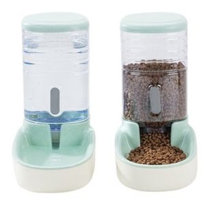 Pet dog automatic feeder microphone dog automatic drinking fountain