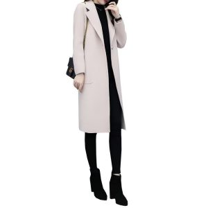 New Autumnwinter Wool Coat, Mid-length, Loose-fit, Korean Style