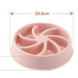 Plastic Pet Dogs And Cats Choke Prevention Slow Food Bowl