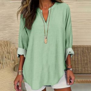 Womens Fashion Long-sleeve 3D Digital Shirt