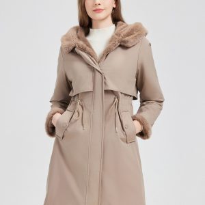Mid-length Cotton Coat That Can Be Worn On Either Side For Extra Warmth