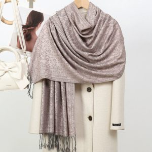 Winter Ethnic Style Warm Tassel Scarf Shawl