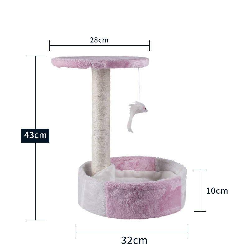 Cat Climbing Frame Litter Tree Integrated Grab - الصورة 6