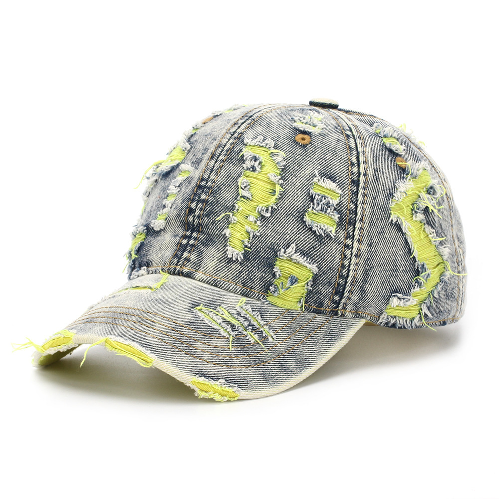 Ripped-line Letter Sun Hat Casual And Versatile - Image 9