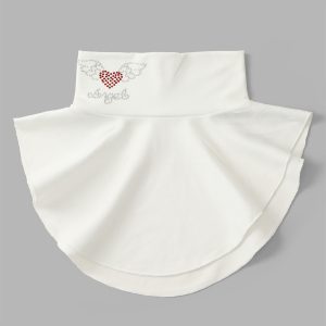 Polyester Diamond-embellished Bow Neck Scarf Woman