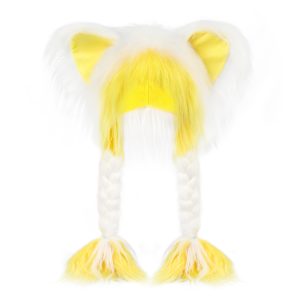 Plush 2D Cat-Ear Unisex Wig Cap