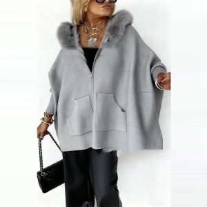 Fashionable Comfortable Casual Loose Hooded Jacket