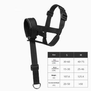 Traction Anti-biteanti-bark Mouth Traction Leather Adjustable Medium Large Dog Mouth Cover